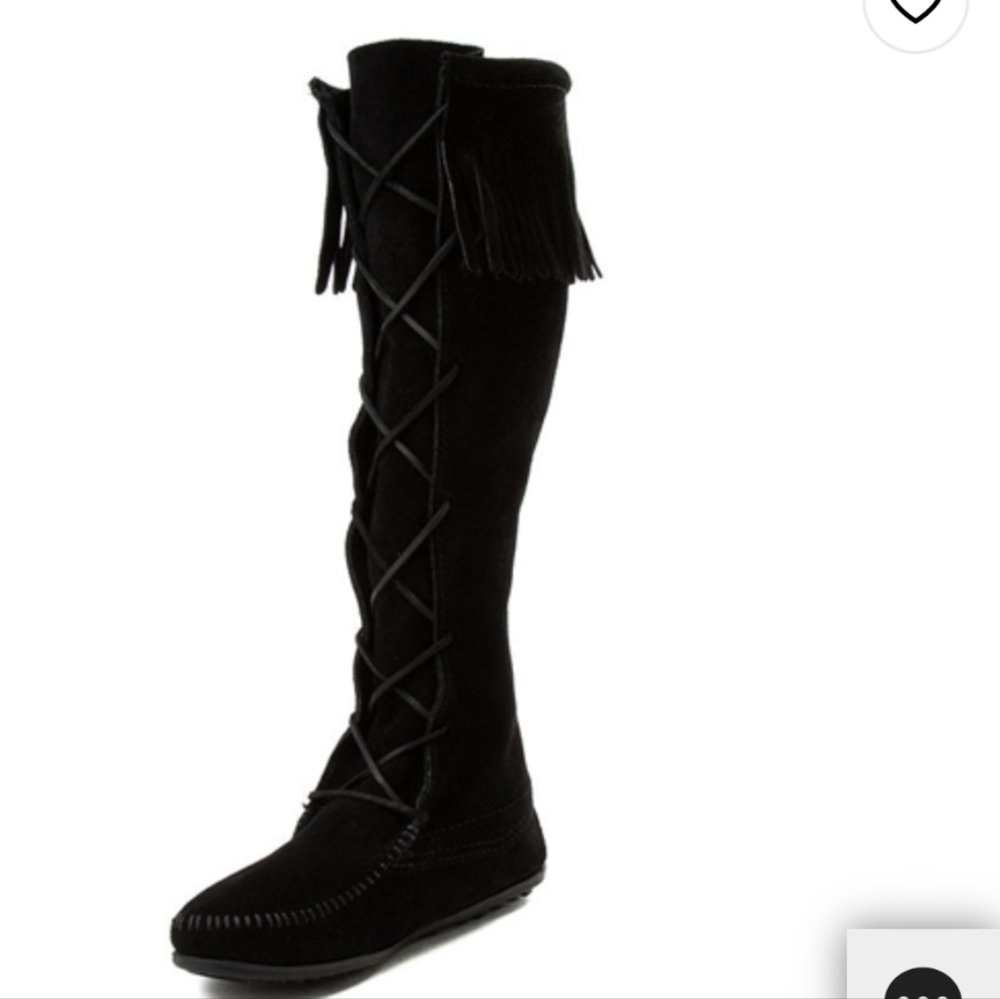 Minnetonka Front Lace Knee High Boot. NWOT. - Picture 5 of 7
